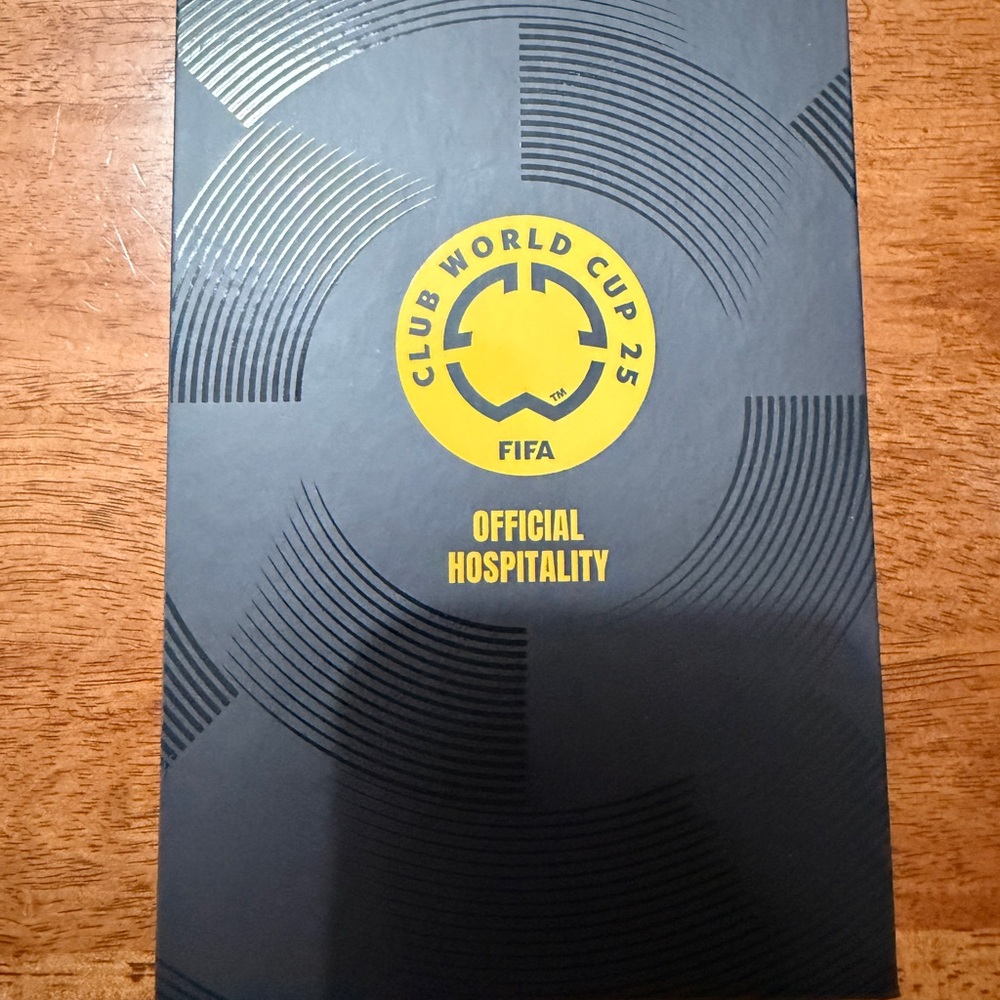 FIFA Club World Cup 25 Official Hospitality Folder - Black & Yellow
